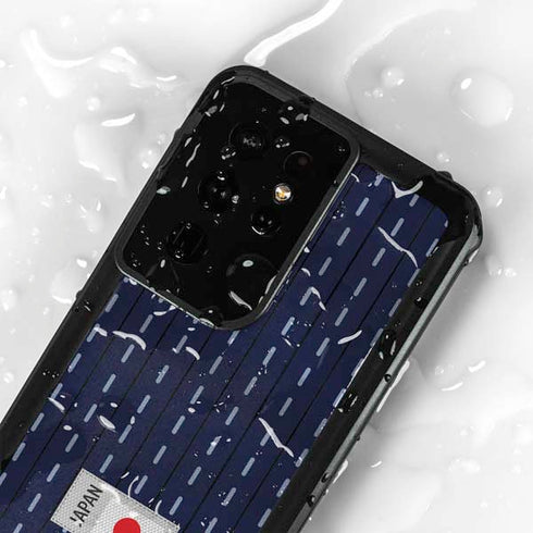 Japan Soccer Flag Galaxy S24 Ultra Waterproof Case